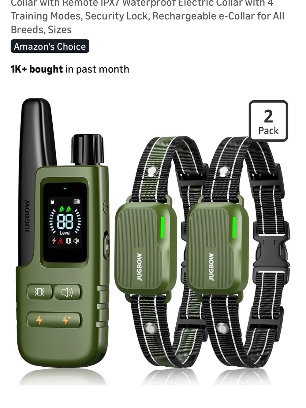 Brand new dog shock collar 2 dogs 2-Pack
